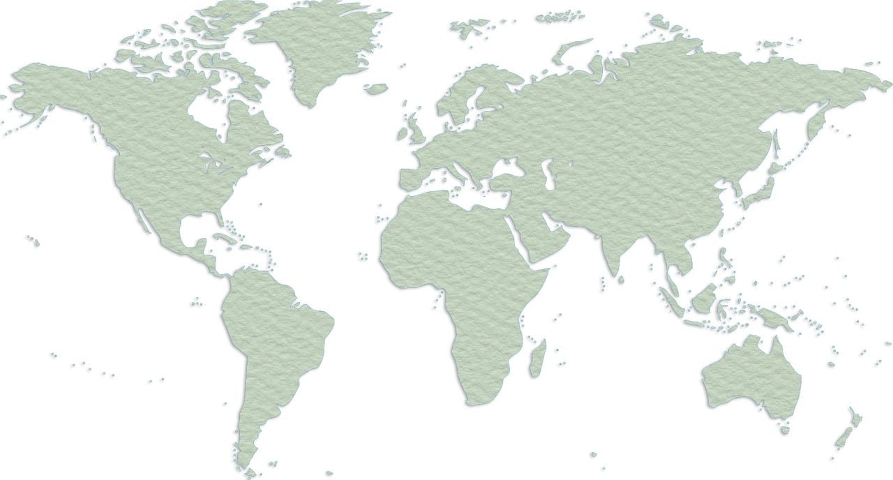 Mapa de la cobertura internacional de Coface